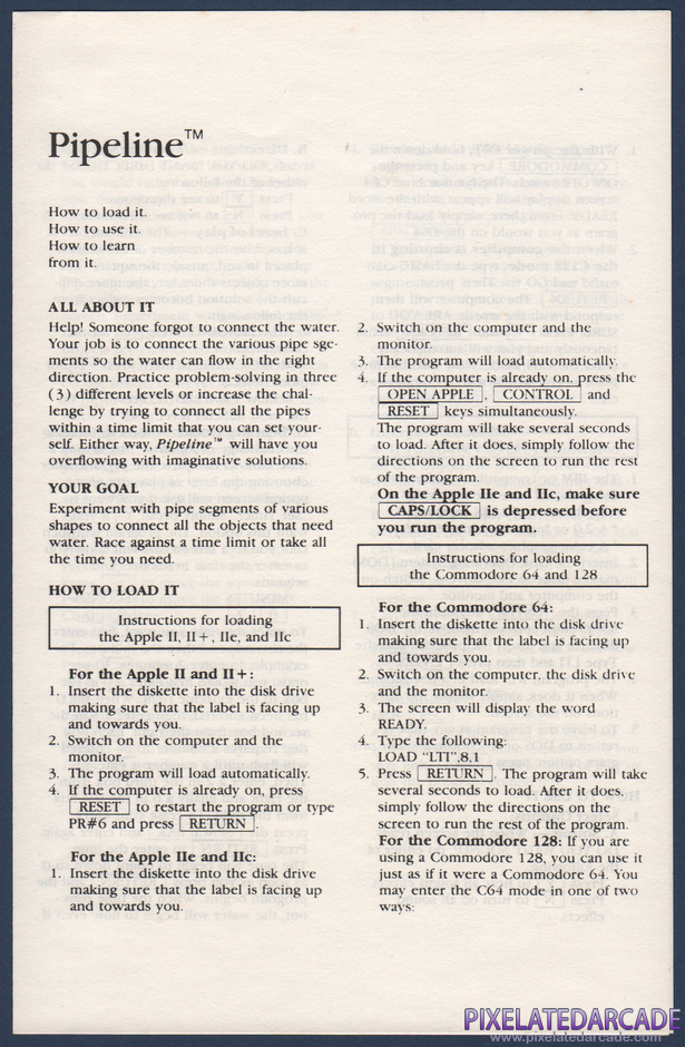 Pipeline Package Contents: Instruction manual - Page 1 Pipeline Package Contents: Instruction manual - Page 1