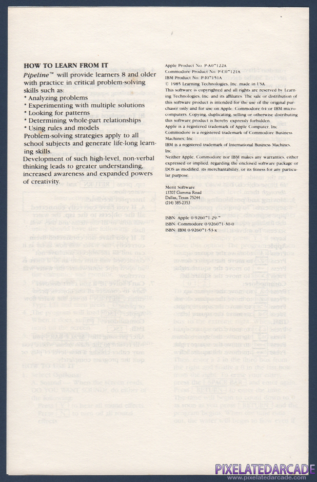 Pipeline Package Contents: Instruction manual - Page 4 Pipeline Package Contents: Instruction manual - Page 4