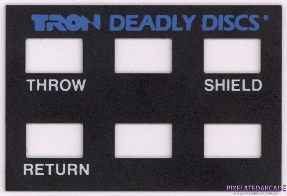 TRON: Deadly Discs Package Contents: Controller overlay - Front TRON: Deadly Discs Package Contents: Controller overlay - Front
