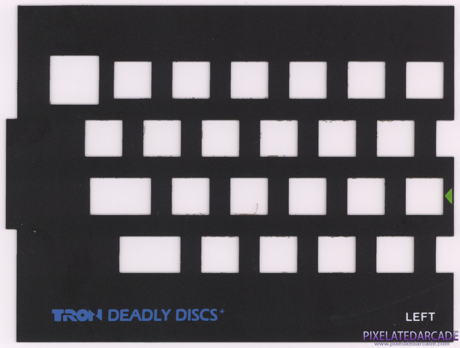 TRON: Deadly Discs Package Contents: Keyboard overlay - Left Side TRON: Deadly Discs Package Contents: Keyboard overlay - Left Side