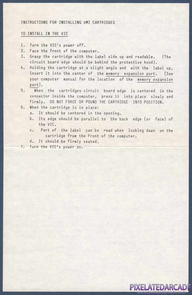 Amok Package Contents: Instruction sheet - Back