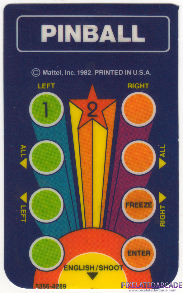 Pinball Package Contents: Controller overlay