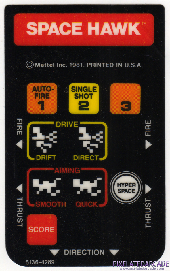 Space Hawk Package Contents: Controller overlay Space Hawk Package Contents: Controller overlay