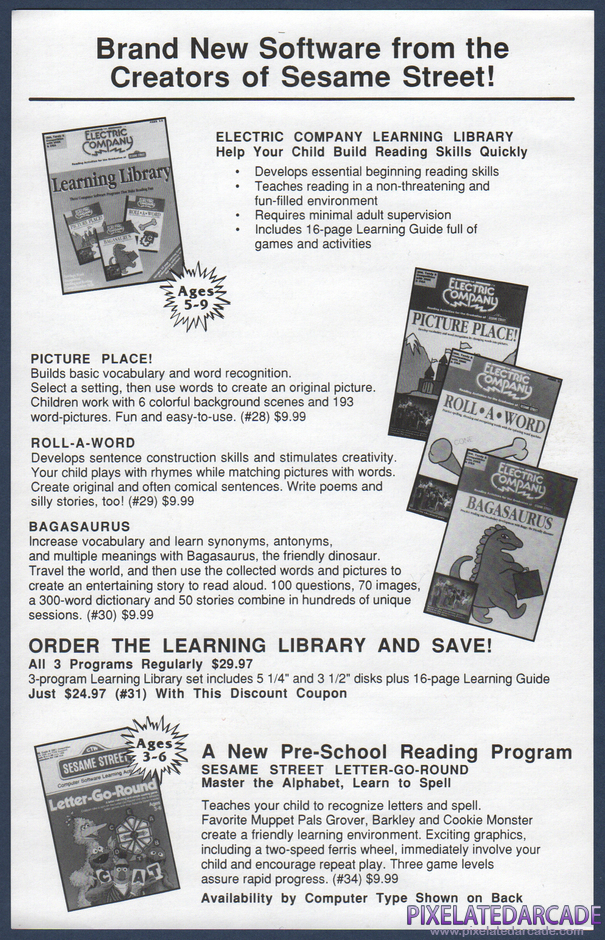 Bagasaurus Package Contents: Hi-Tech Expressions advertisement - Front