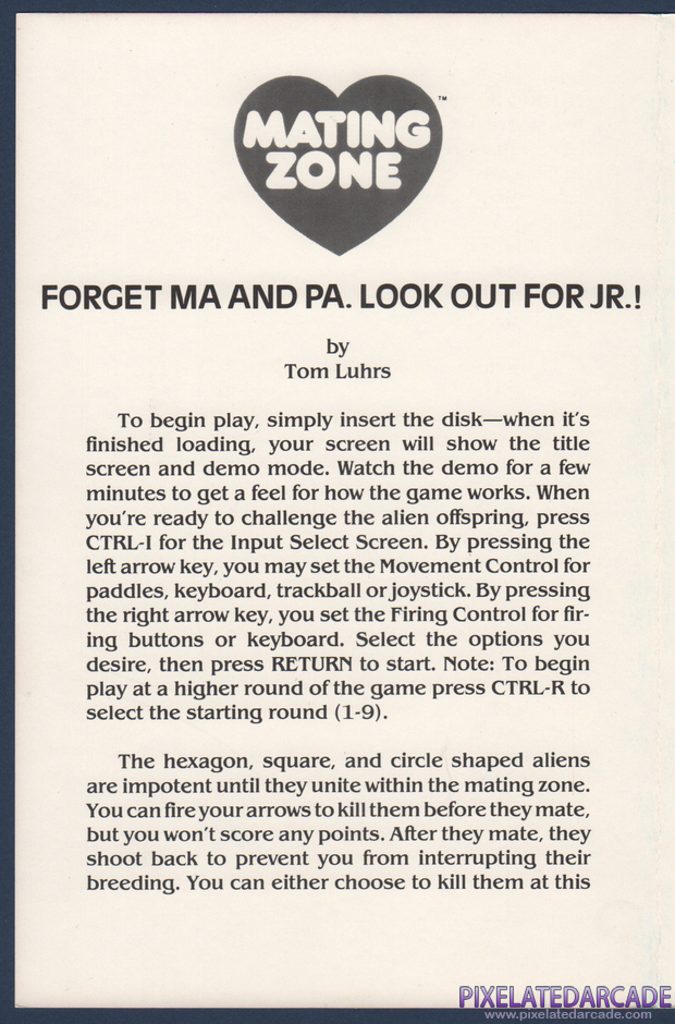 Mating Zone Package Contents: Instruction manual - Page 2