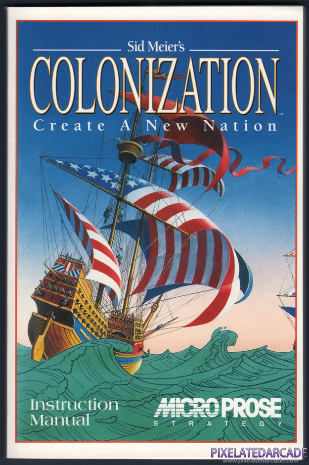 Sid Meier's Colonization Package Contents: Instruction manual - Front cover scan Sid Meier's Colonization Package Contents: Instruction manual - Front cover scan