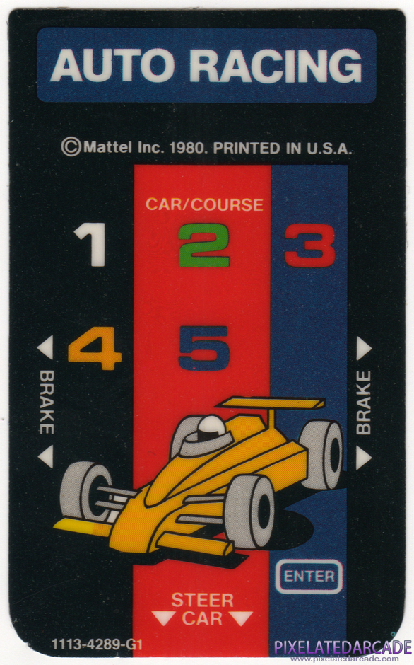 Auto Racing Package Contents: Controller overlay Auto Racing Package Contents: Controller overlay