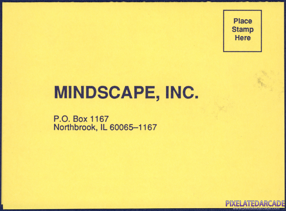 Xevious Package Contents: Warranty registration card - Front