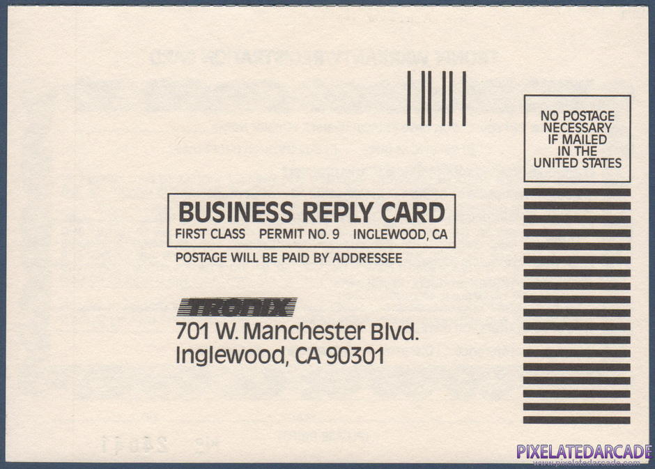 Space Phreeks Package Contents: Warranty registration card - Front