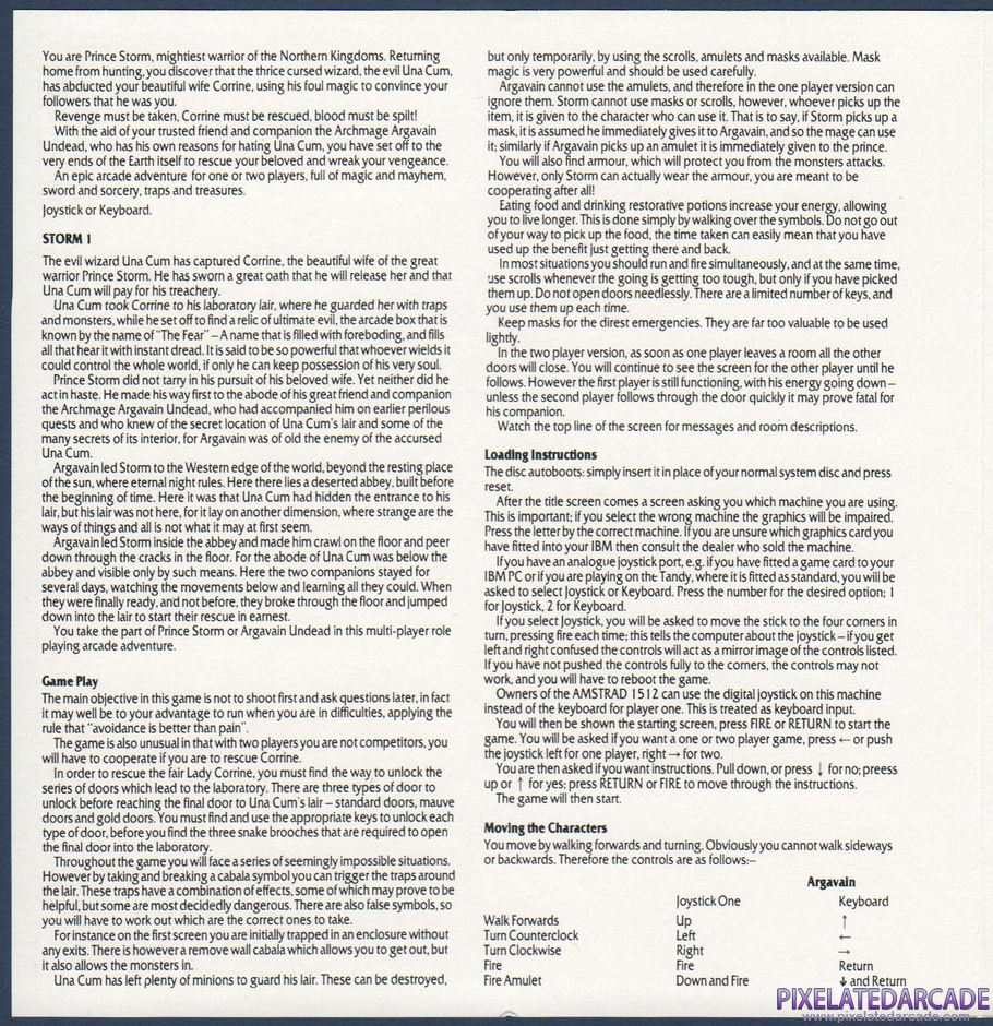 Storm Package Contents: Game instructions - Page 1 Storm Package Contents: Game instructions - Page 1