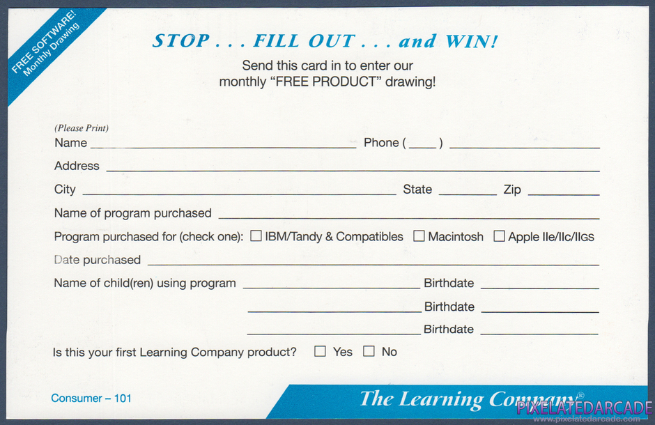 Super Solvers: Treasure Mountain! Package Contents: Warranty registration card - Back