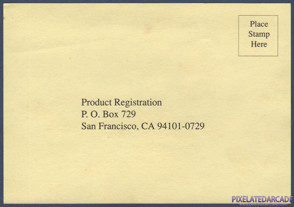 Title Match Pro Wrestling Package Contents: Product registration card - Front Title Match Pro Wrestling Package Contents: Product registration card - Front