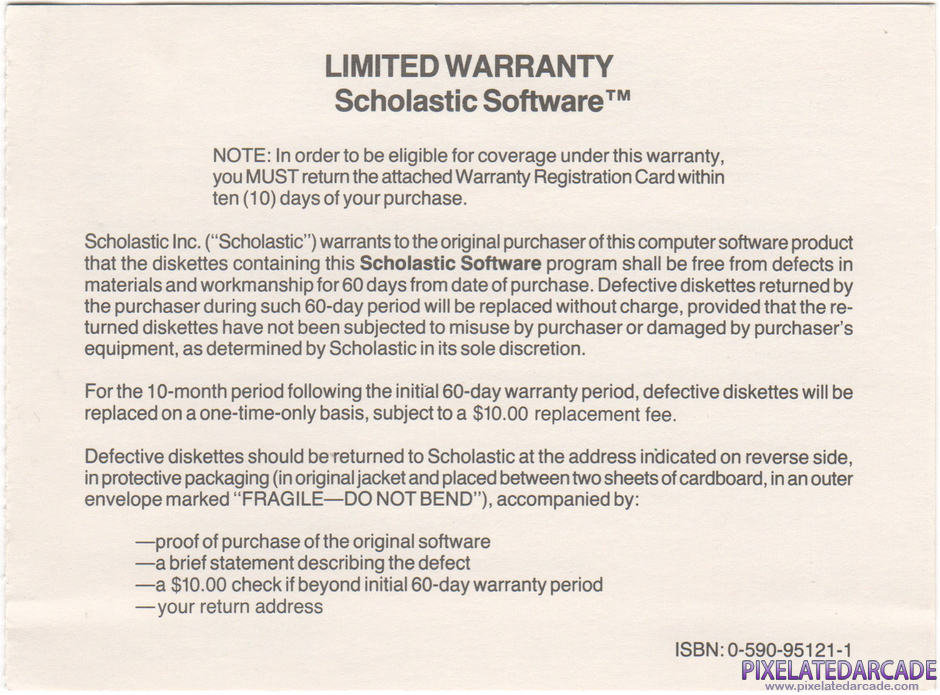 Bannercatch Package Contents: Warranty registration card - Back Bannercatch Package Contents: Warranty registration card - Back
