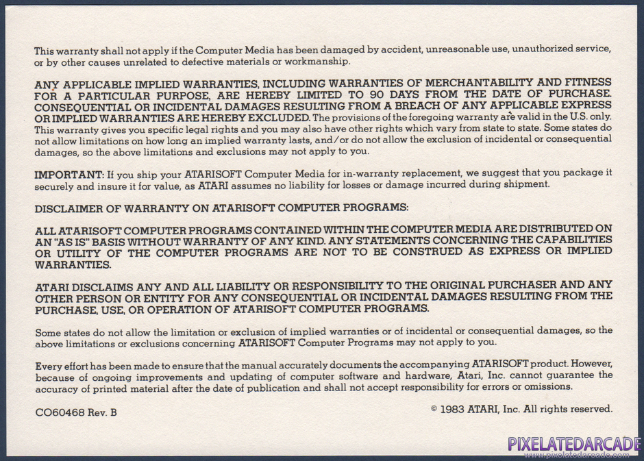 Battlezone Package Contents: Warranty information card - Back Battlezone Package Contents: Warranty information card - Back