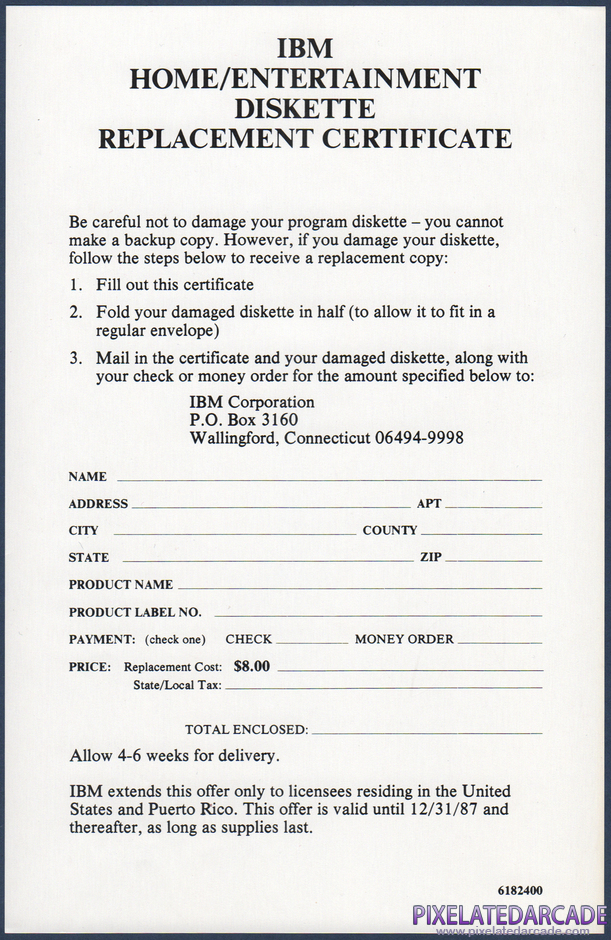 Zyll: A Text Adventure Game Package Contents: Disk replacement certificate Zyll: A Text Adventure Game Package Contents: Disk replacement certificate