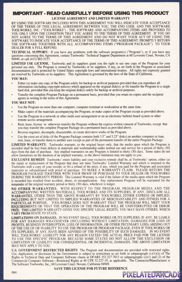 Crossword Magic Package Contents: License agreement card Crossword Magic Package Contents: License agreement card