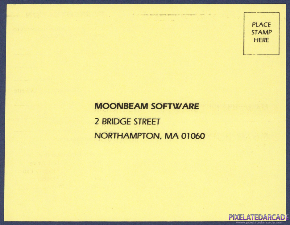 Moonbeam Express Package Contents: Warranty registration card - Front Moonbeam Express Package Contents: Warranty registration card - Front
