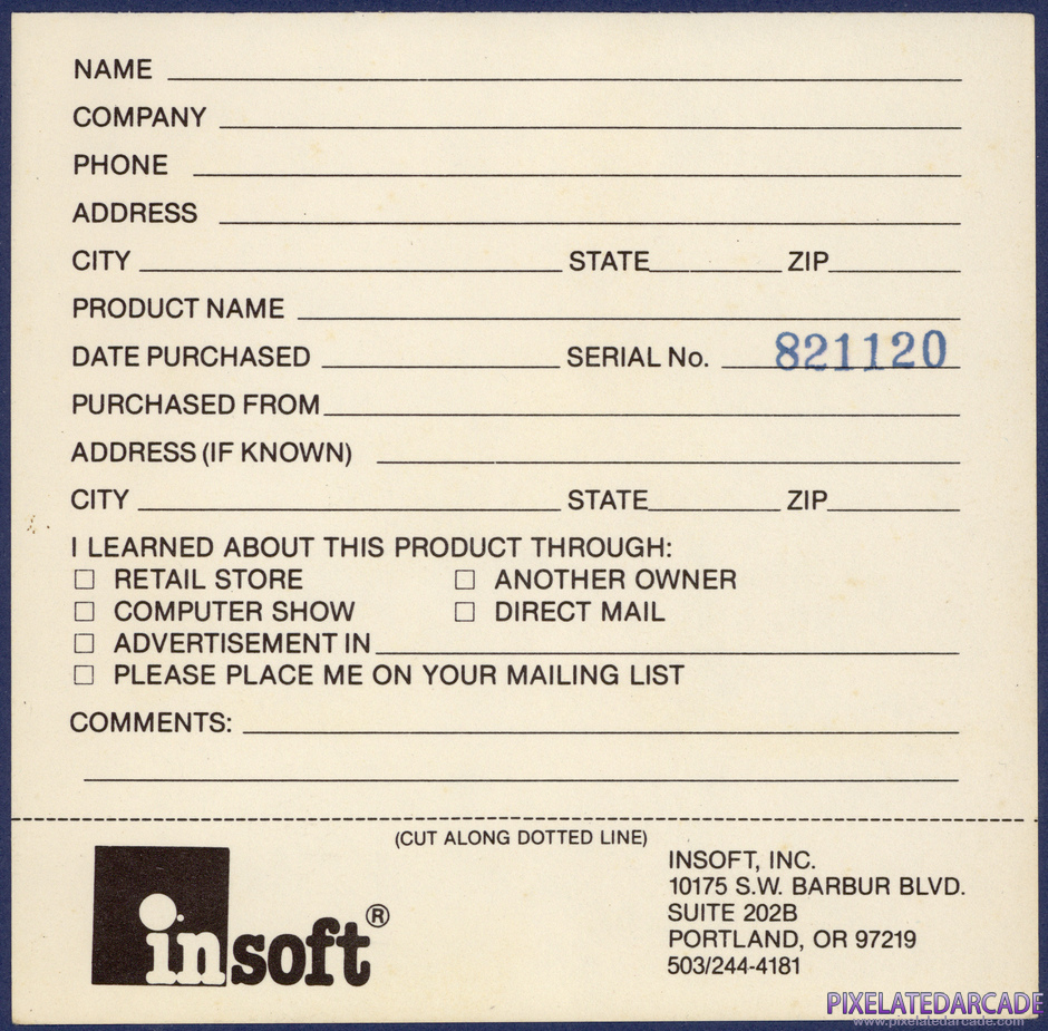 Wordtrix Package Contents: Warranty registration card - Back Wordtrix Package Contents: Warranty registration card - Back