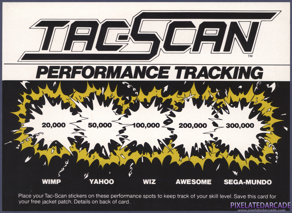 Tac/Scan Package Contents: Performance tracking / free patch card - Front