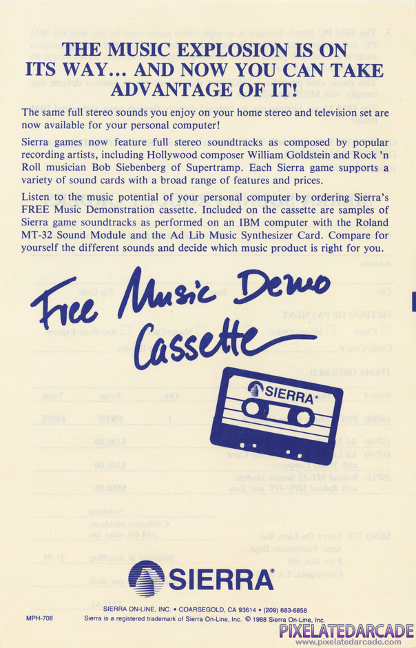 Space Quest III: The Pirates of Pestulon Package Contents: Sierra sound card demo offer - Page 4 Space Quest III: The Pirates of Pestulon Package Contents: Sierra sound card demo offer - Page 4