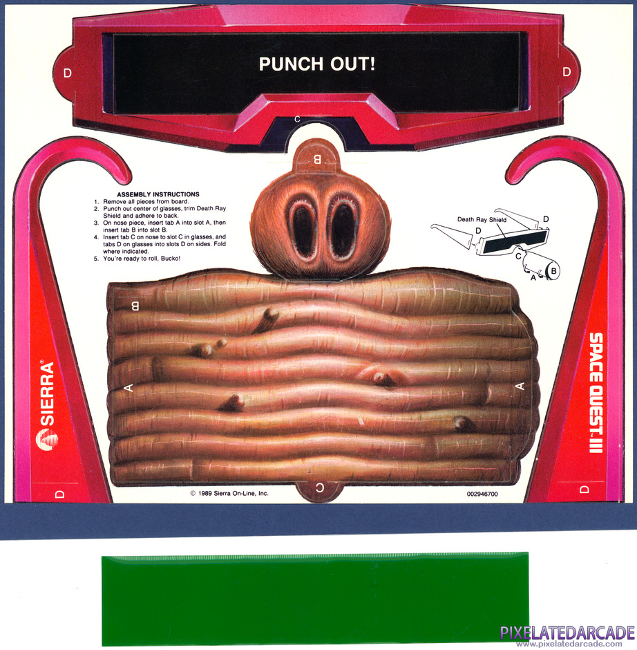 Space Quest III: The Pirates of Pestulon Package Contents: Two Guys from Andromeda glasses