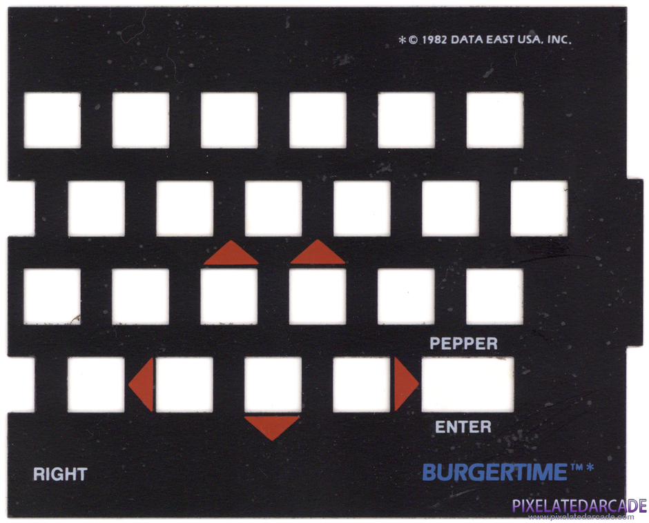 BurgerTime Package Contents: Keyboard overlay - Right Side BurgerTime Package Contents: Keyboard overlay - Right Side
