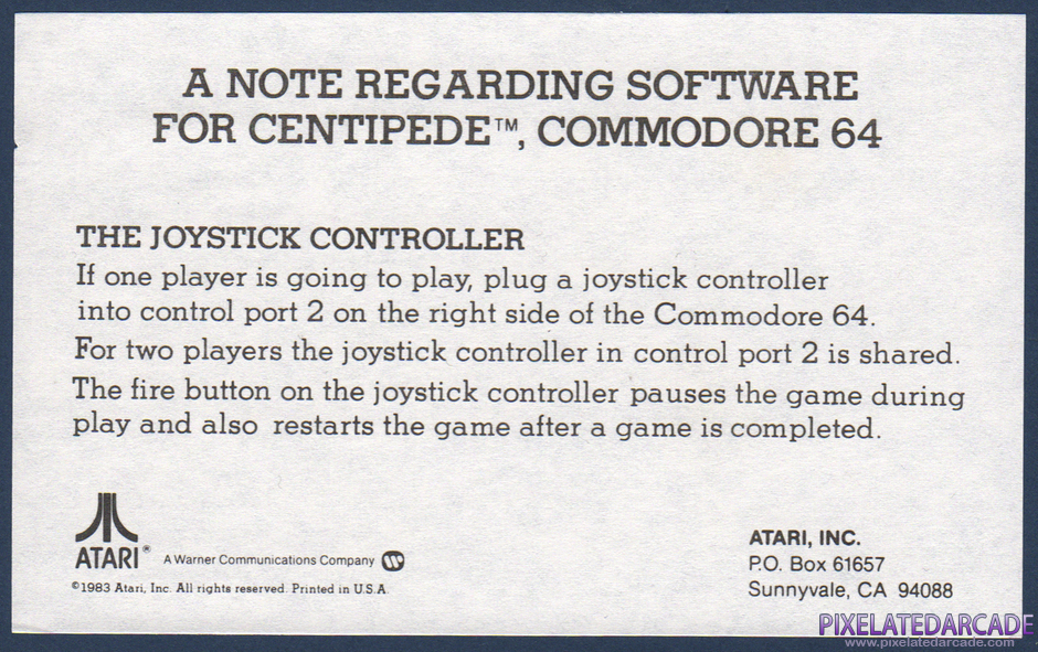 Centipede Package Contents: Instruction manual addendum Centipede Package Contents: Instruction manual addendum