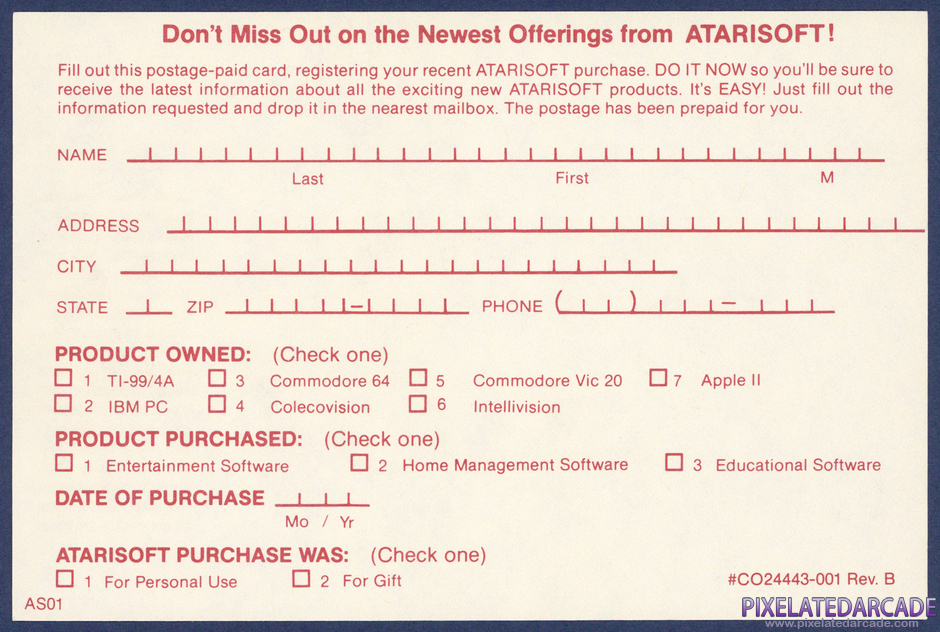 Centipede Package Contents: Warranty registration card - Back Centipede Package Contents: Warranty registration card - Back