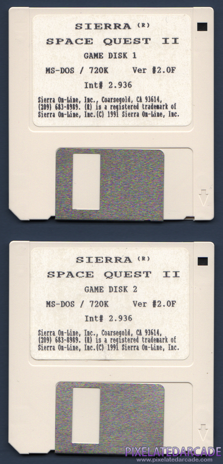 Space Quest II: Chapter II - Vohaul's Revenge Package Contents: 3.5" disk - Scan (Front) Space Quest II: Chapter II - Vohaul's Revenge Package Contents: 3.5" disk - Scan (Front)