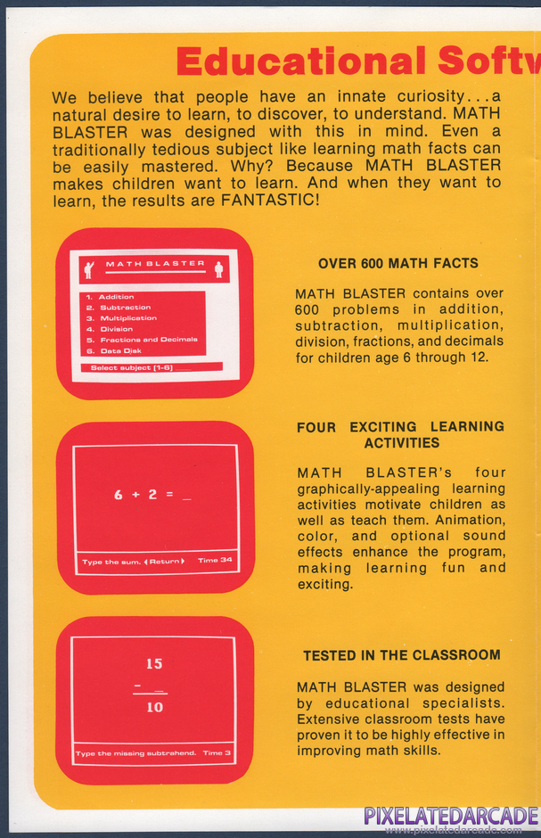 Word Attack! Package Contents: Math Blaster advertisement - Inside Left Word Attack! Package Contents: Math Blaster advertisement - Inside Left