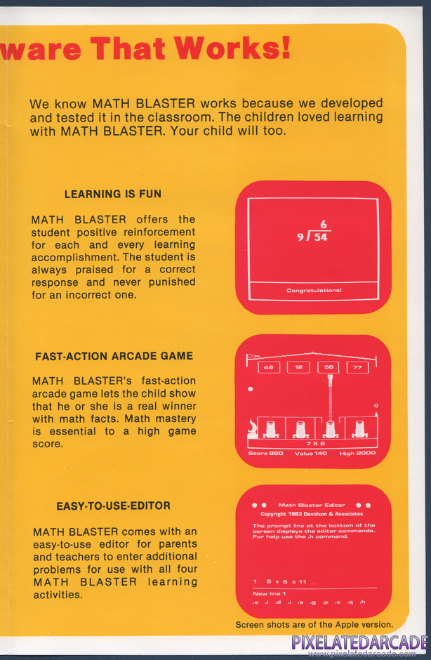 Word Attack! Package Contents: Math Blaster advertisement - Inside Right Word Attack! Package Contents: Math Blaster advertisement - Inside Right