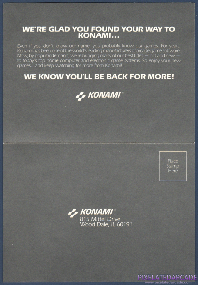 Rush'n Attack Package Contents: Warranty registration card - Front Rush'n Attack Package Contents: Warranty registration card - Front
