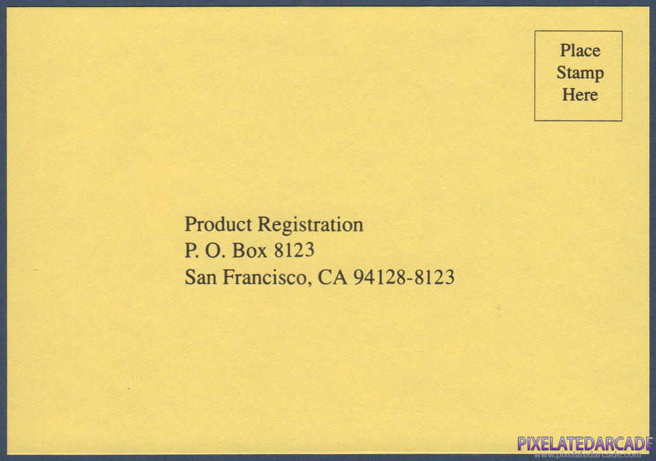 Double Dragon Package Contents: Warranty registration card - Front Double Dragon Package Contents: Warranty registration card - Front