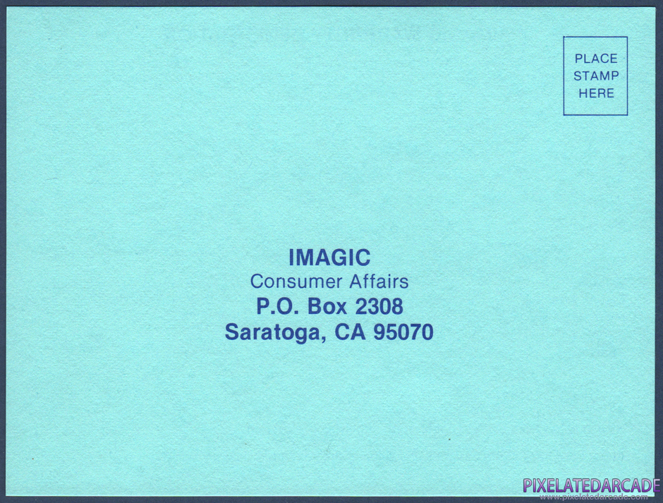 Demon Attack Package Contents: Warranty registration card - Front Demon Attack Package Contents: Warranty registration card - Front