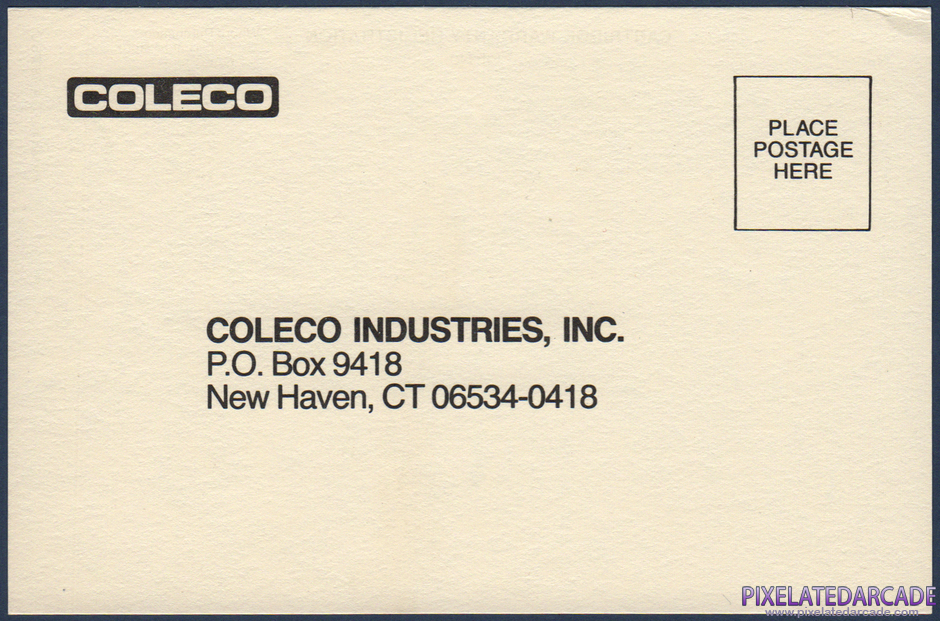 Donkey Kong Package Contents: Warranty registration card - Front Donkey Kong Package Contents: Warranty registration card - Front