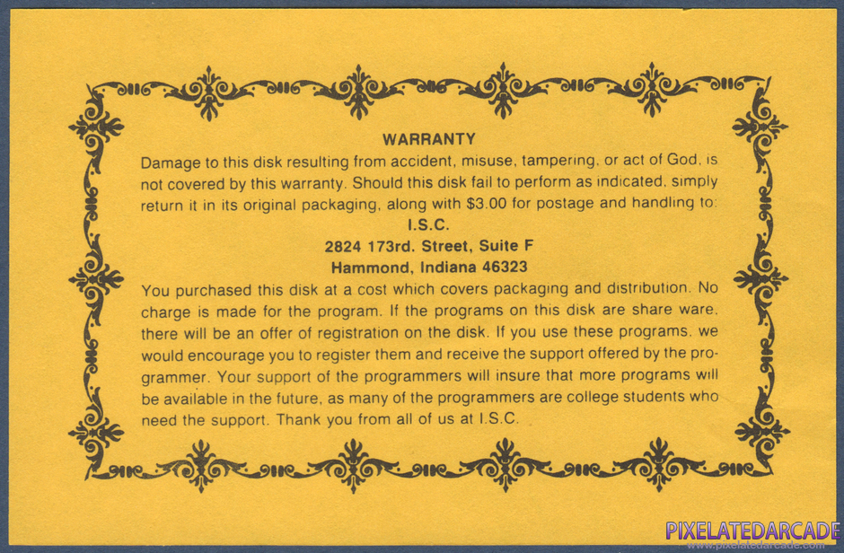 Hangman Package Contents: Warranty information card Hangman Package Contents: Warranty information card