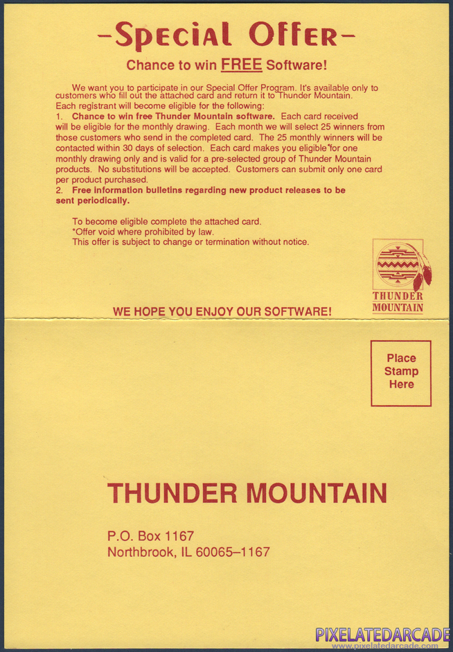 Top Gun Package Contents: Warranty registration card - Front Top Gun Package Contents: Warranty registration card - Front