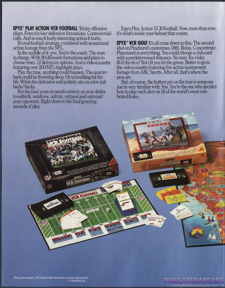Mind-Roll Package Contents: Epyx VHS games advertisement - Page 2 Mind-Roll Package Contents: Epyx VHS games advertisement - Page 2