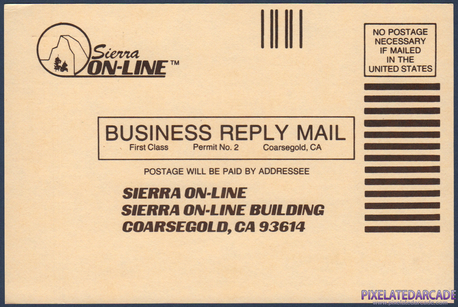 Frogger Package Contents: Warranty registration card - Front Frogger Package Contents: Warranty registration card - Front