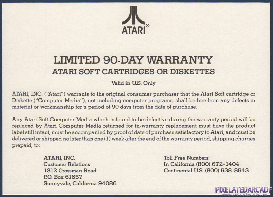 Gremlins Package Contents: Warranty information card - Front Gremlins Package Contents: Warranty information card - Front