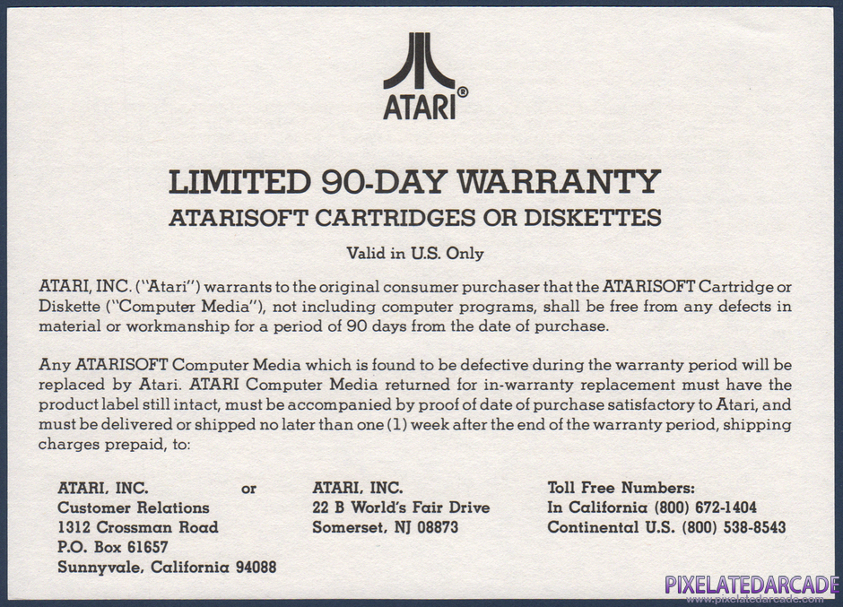 Gremlins Package Contents: Warranty information card - Front Gremlins Package Contents: Warranty information card - Front