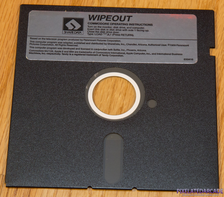 Wipeout Package Contents: 5.25" disk - Photo