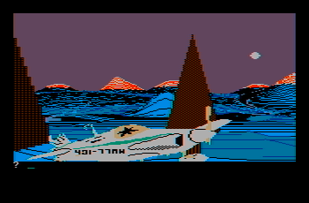 Wilderness for the IBM PC with late model CGA card and composite monitor and default tint