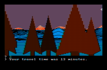 Wilderness for the IBM PC with late model CGA card and composite monitor and default tint