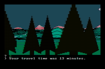 Wilderness for the IBM PC with old model CGA card and composite monitor and adjusted tint