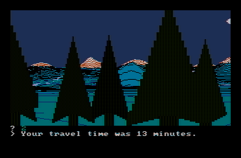 Wilderness for the IBM PC with old model CGA card and composite monitor and default tint