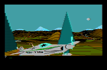 Wilderness for the IBM PCjr and composite monitor with adjusted tint