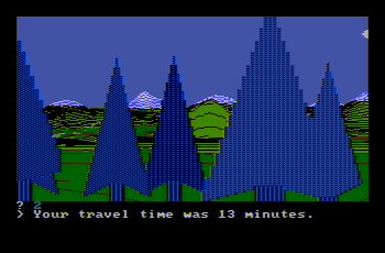 Wilderness for the IBM PCjr and composite monitor with default tint