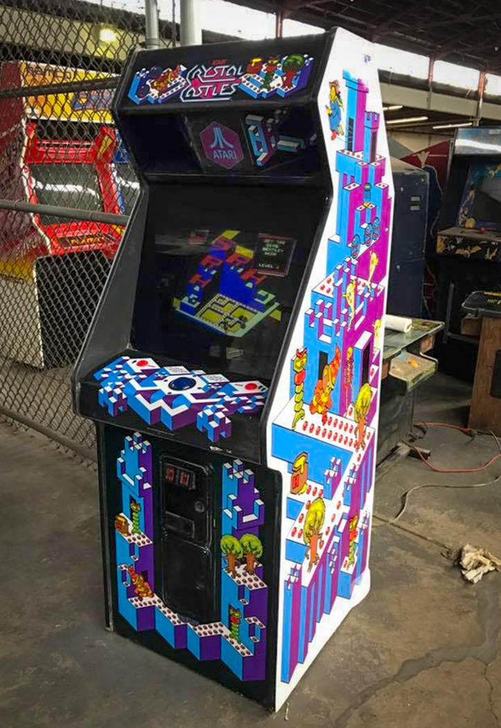 Crystal Castles arcade cabinet