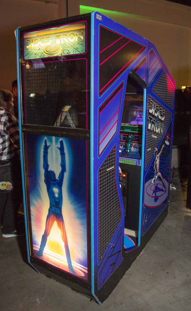 Discs of TRON environmental arcade cabinet